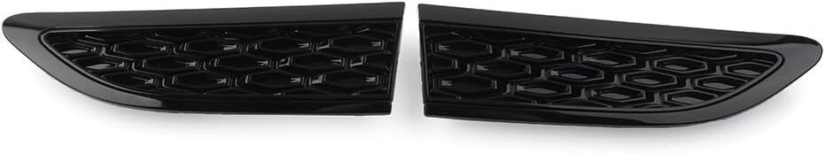 ya 4 8.14 for Land Rover Discovery Sport 2015+ Glossy Black Side Wing Vent Fender Trim 2pc