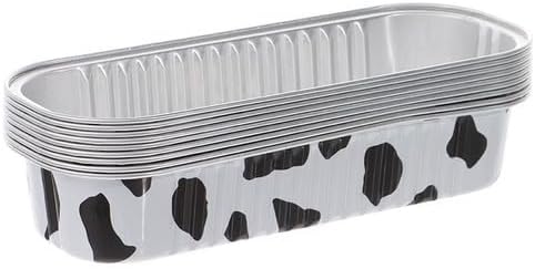 ya 14 9.20 baidi 10Pcs 200ml Aluminum Foil Tin Cup Pudding Cake Mold Baking Tinfoil Box With -wq-2