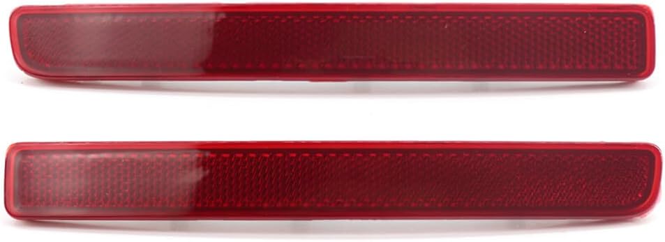 ya 13 9.15 baidi Rear Bumper Reflector Red Lens Warning Strip Pair for Land Rover Discovery