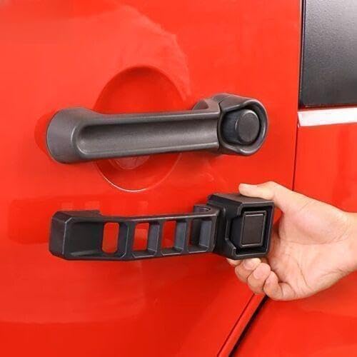 ya 2 8.15 5 Pack Exterior Door Handle Kit Black Nylon for Jeep Wrangler JK 2007-2018 