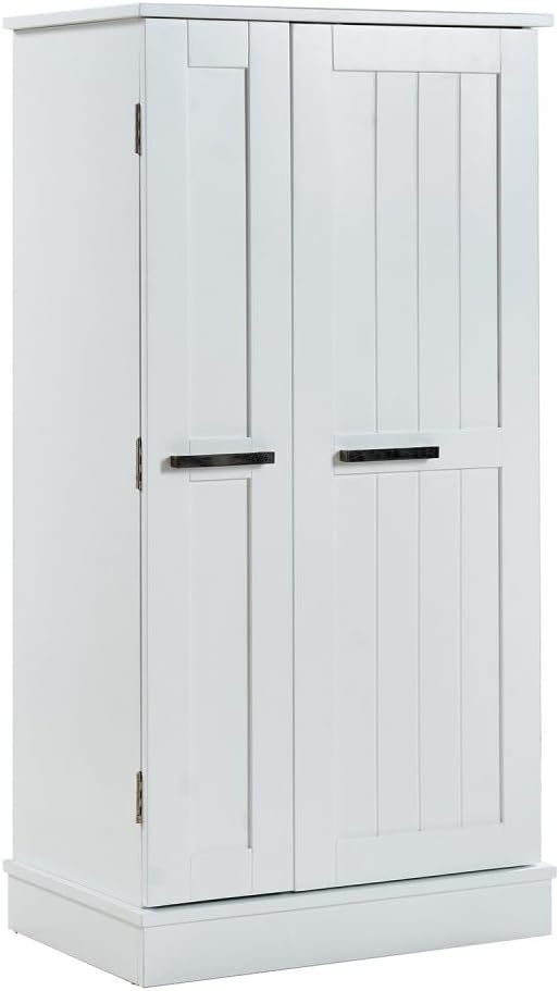 ya 28 10.13 baidi Freestanding Kitchen Pantry Cabinet White - Small Storage for Kitchen