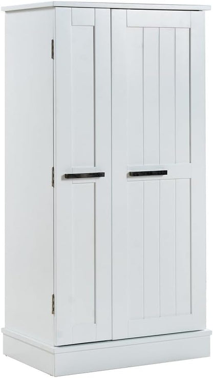 ya 28 10.13 baidi Freestanding Kitchen Pantry Cabinet White - Small Storage for Kitchen