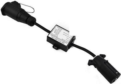 ya 5 8.24 baidi Vehicle 7 Way Plug to European 13-Pin Round Connector Trailer-Light Converter