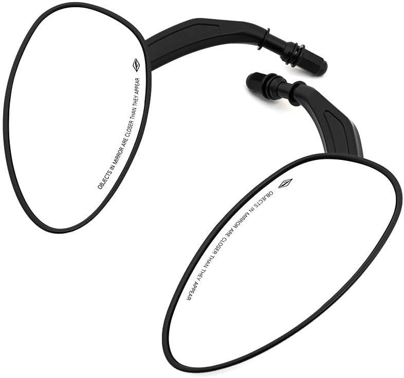 ya 2 8.15 Black Oval Rearview Side Mirror for Harley Sportster 1200 883 Dyna Street Bob