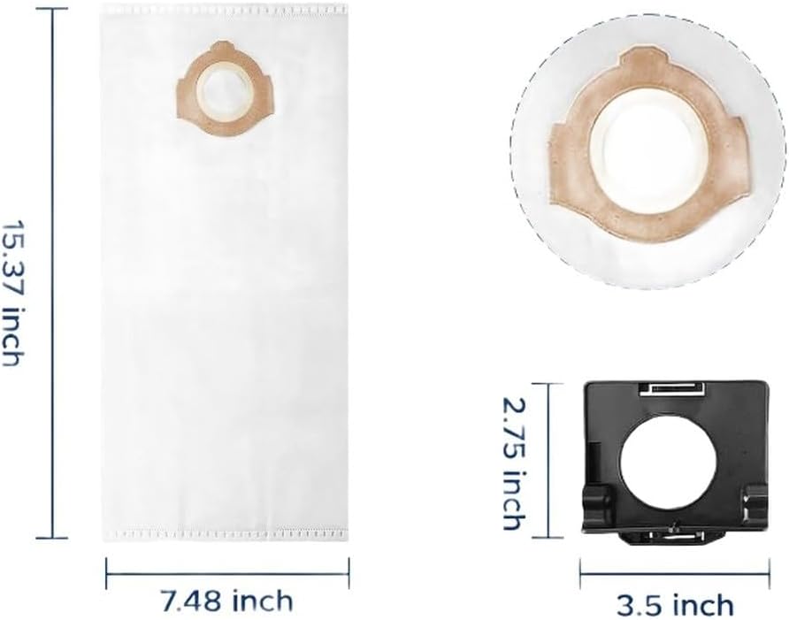 ya 28 10.13 baidi Fleece Bags for M12 Vacuum Cleaner 6 Pack Holders