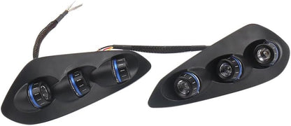 ya 4 8.10 Integrated Tail Light Rear Turn Signal Light Blue for BMW S1000RR 2023 2024