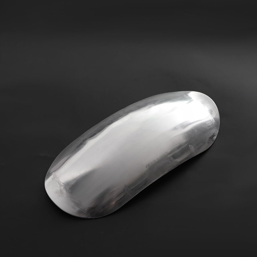 ya 4 8.10 Universal Motorcycle Silver Wheel Protector Short Front Fender Mudguard Fairing