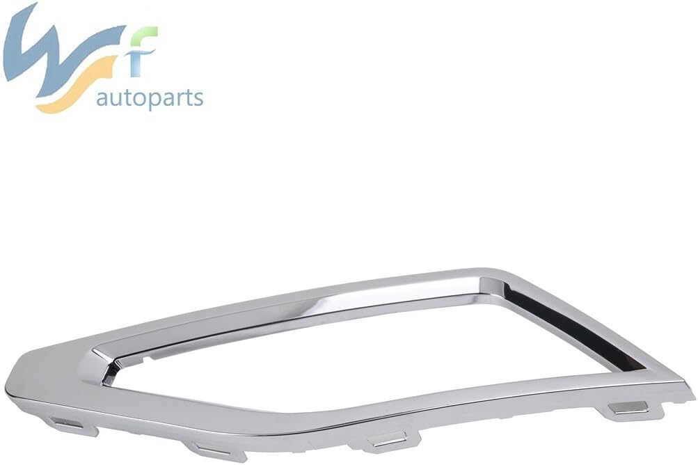 ya 2 8.15 Chrome Front Bumper Grille Fog Light Grille L&R Side Set Fit for VW Atlas 18-19