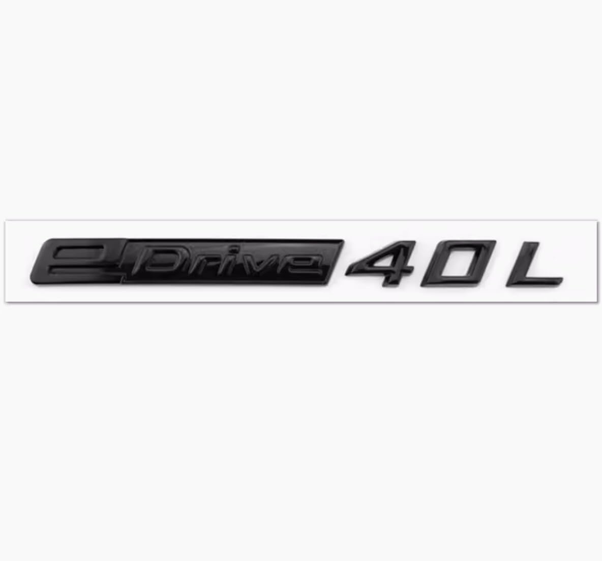 ya 5 8.10 EDrive40L EDrive 40 L Letter EMBLEM BADGE STICKER Glossy Black for I3 I4 I5