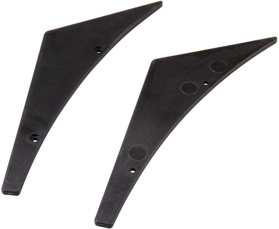 ya 2 8.15 4pcs Black Pattern Car Bumper Fin Canard Splitter Diffuser Valence Spoiler Lip