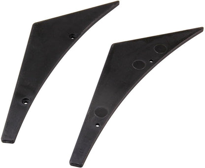 ya 2 8.15 4pcs Black Pattern Car Bumper Fin Canard Splitter Diffuser Valence Spoiler Lip