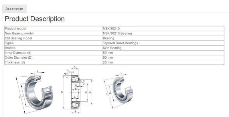 ya 16 10.20 baidi New 30210 Tapered Roller Bearing 50x90x20 mm #at-