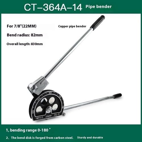 ya 14 9.20 zhengce Manual Pipe Bender, Size 6/8/10 Multi-purpose, Copper Pipe Aluminum Pipe Be-15