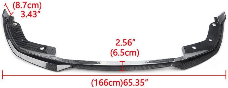 ya 2 8.15 M SPORT CARBON FIBER FRONT BUMPER SPOILER LIP FOR 19-2022 for BMW 3-SERIES G20 M340I