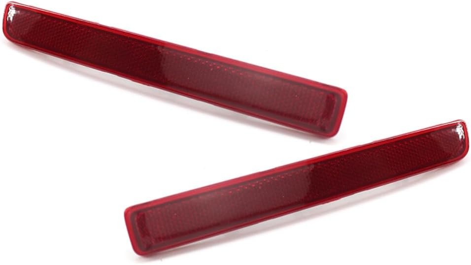 ya 4 8.24 baidi Rear Bumper Reflector Red Lens Warning Strip Pair for Land Rover Discovery 3 4