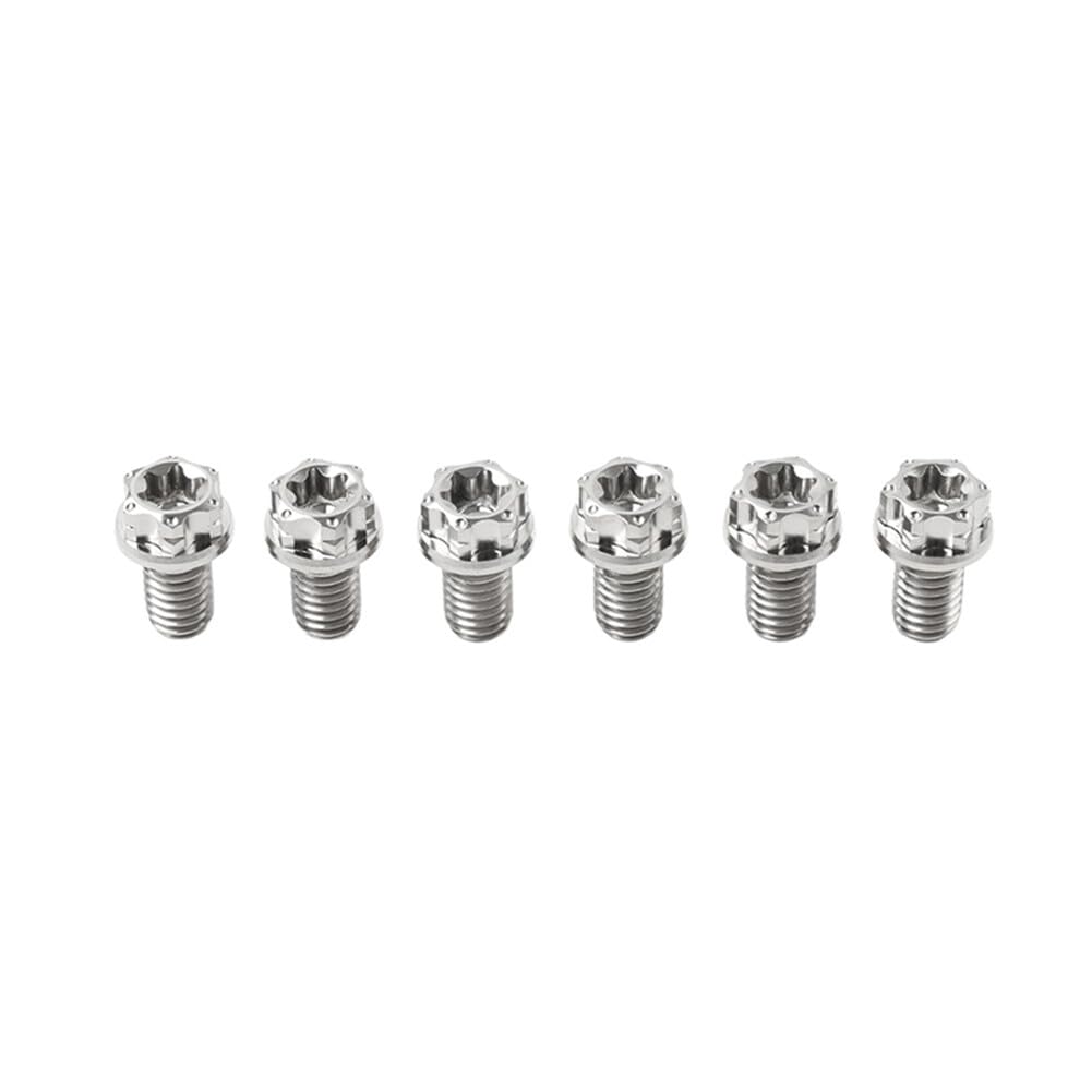 ya 6 8.14 6pcs Bolts Torx Head Flange Screw M8x15mm for Motorcycle Bike