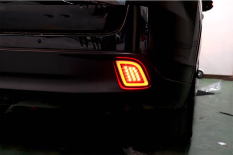 ya 7 8.24 baidi for Toyota Highlander 2014-2019 Pair Rear LED Bumper lamp brake light Trim Refit