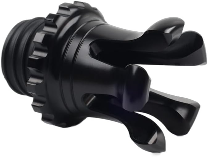 ya 4 8.8.2 Motorcycle Vented King Crown Gas Cap Fuel Tank Black for Harley XL883 Road King