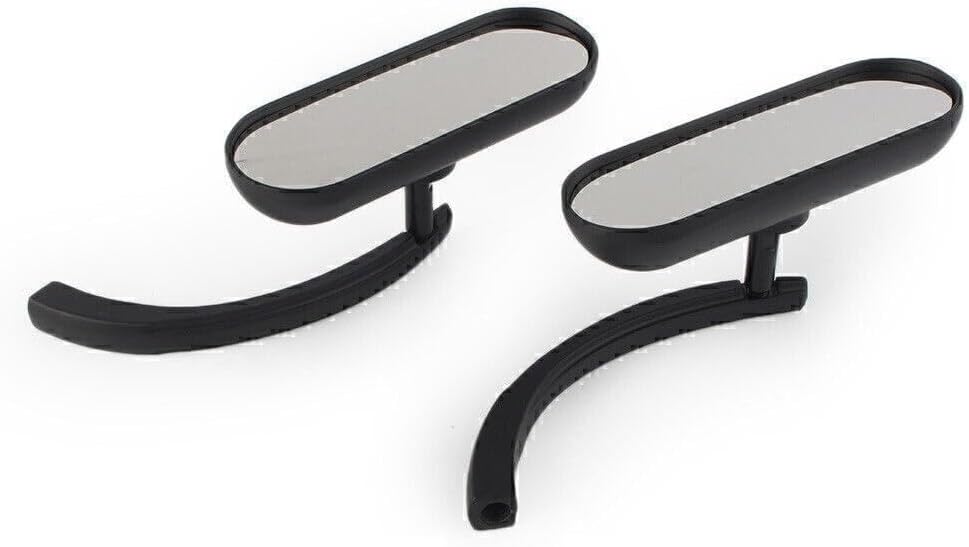 ya 6 8.14 Motorcycle Black Rear View Side Mirror left right for Harley Aluminum