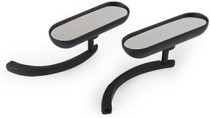 ya 6 8.14 Motorcycle Black Rear View Side Mirror left right for Harley Aluminum