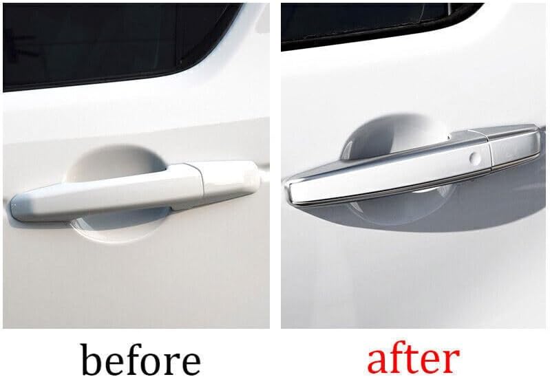 ya 10 9.16 baidi for LR Discovery 5 2017-25 ABS Silver White Exterior Side Door Handle Replace 8X