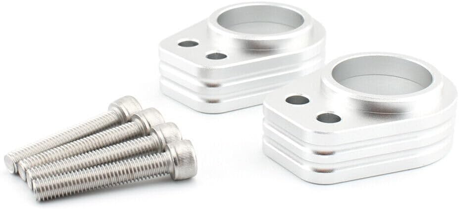 ya 6 8.14 Motorcycle Handlebar Riser Spacer Riser Mount Clamp Chrome for Kawasaki ZZR1200