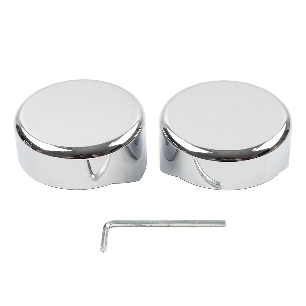 ya 6 8.14 Chrome Upper Fork Caps for Harley Softail Breakout FXBR FXBRS 2018-2023 19 21