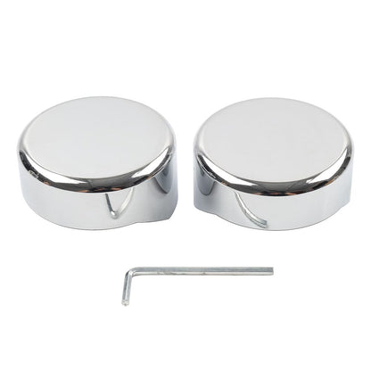 ya 6 8.14 Chrome Upper Fork Caps for Harley Softail Breakout FXBR FXBRS 2018-2023 19 21