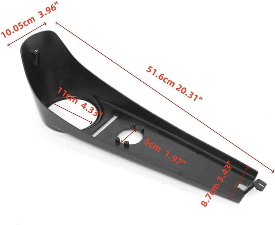 ya 23 10.7 baidi Gloss Black Dash Fuel Console Tank Cover Panel Trim for Harley Softail 00-17