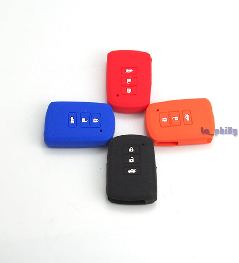 ya 5 8.24 baidi Silicone Key Shell Case Cover 3 Buttons for TOYOTA for Camry for Smart Remote Key