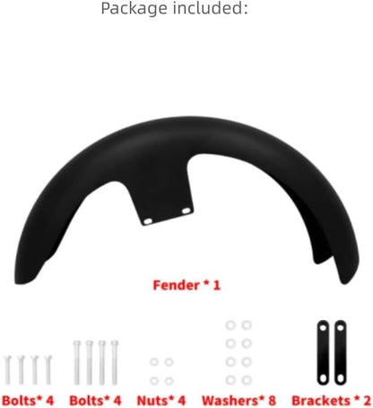 ya 23 10.7 baidi The all-new 21-inch wraparound front fender is compatible with for Harley-Davidson touring motorcycle custom bags.