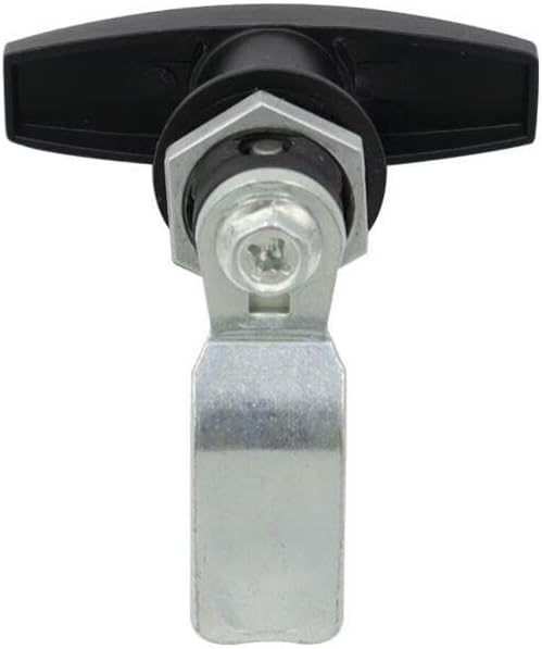 ya 10 9.16 baidi Black T-Shaped Handle Door Cover Latch with 2-Key Cover Lock Suitable for Truck RV Shell Camper Van
