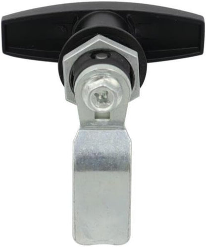 ya 10 9.16 baidi Black T-Shaped Handle Door Cover Latch with 2-Key Cover Lock Suitable for Truck RV Shell Camper Van