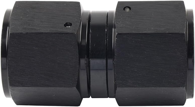 ya 10 9.16 baidi 10AN Female to Female Straight Swivel Coupler Union Fitting Adapter Black