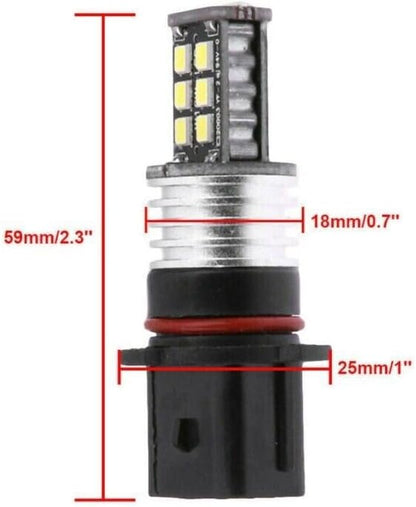 ya 4 8.8 Bulb Fog Light P13W White 12V DC 15LED 2835 2pcs 6000K