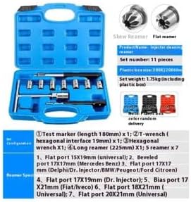 ya 28 10.13 baidi 17pc Diesel Injector Seat Cutter Reame Set Universal Reface Tool Kit Valve Clean-6