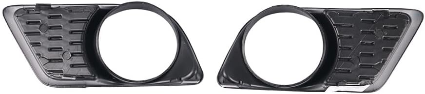 ya 9 10.24 2Pcs Front Fog Light Cover Bezel Black Left+Right For 2011-2014 for Charger