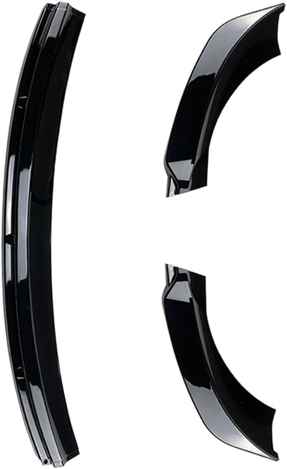 ya 2 8.15 Front Bumper Lip Chin Spoiler Splitter Glossy Black Fit for Tesla for Model 3 2017-2021