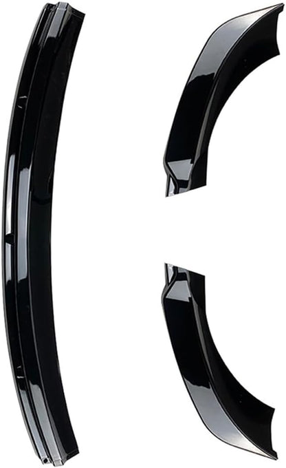 ya 2 8.15 Front Bumper Lip Chin Spoiler Splitter Glossy Black Fit for Tesla for Model 3 2017-2021