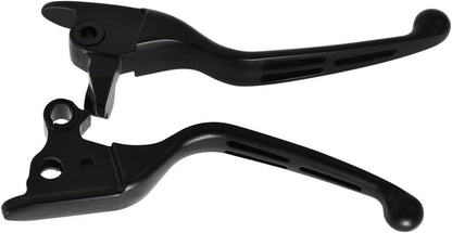 ya 11 9.14 baidiMatte Black Brake Clutch Hand Levers for Harley Road King Electra Glide 08-2013
