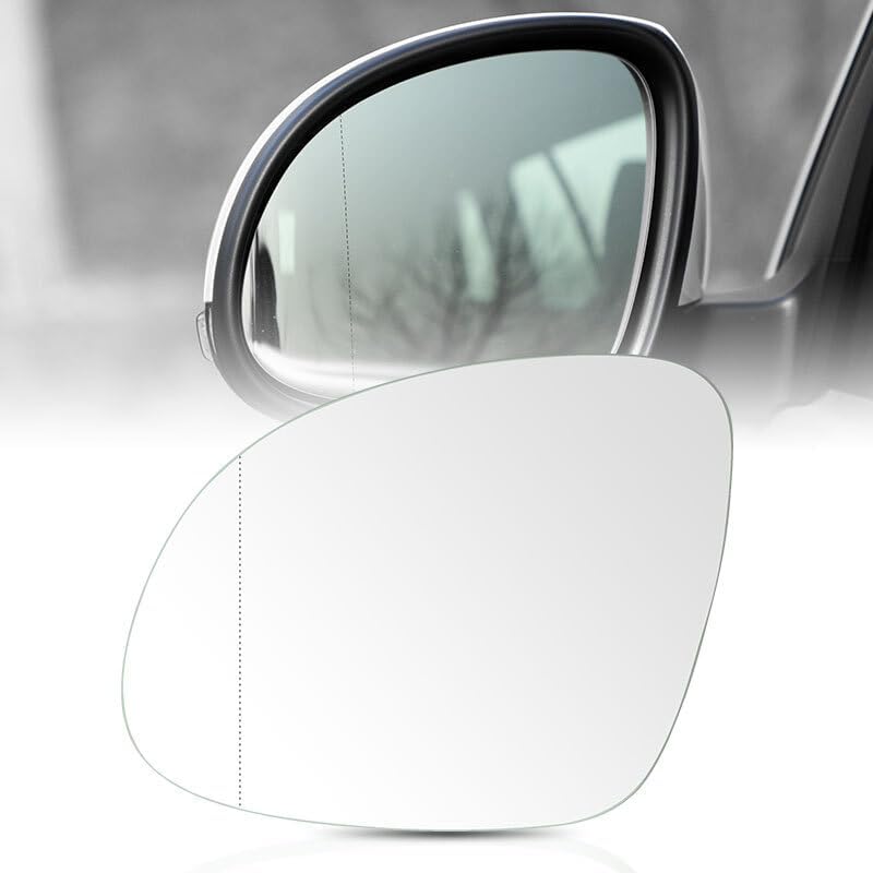 ya 11 9.14 baidiMirror Glass w/Backing Plate for VW for Tiguan 2009-2017 Driver Left Side Heated USA