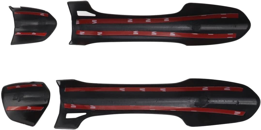 ya 10 9.16 baidi for 2015 2016-2022 for Ford for Mustang Gloss Black 2PCS Door Handle Covers Overlay ABS