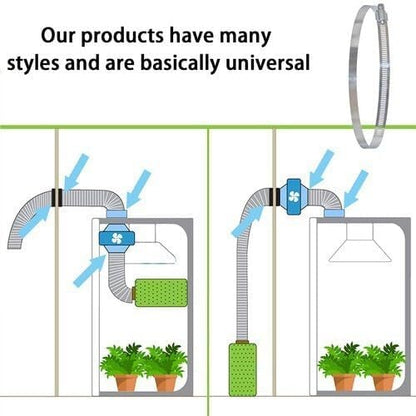 ya 11 9.14 baidi6 Pieces Stainless Steel Hose Clamps 10 Inch Worm Gear Hose Clamps Pipe Clamps Jubilee Clamps -