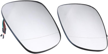 ya 2 8.15 Set of 2 Mirror Glass Left Right Fits for 2008-2015 for BMW X3 F25 X1 E84 Replaces