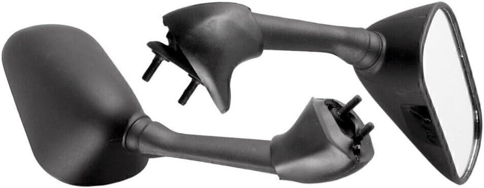 ya 2 8.15 Black ABS Pair Motorbike Rear Wing Rearview Mirror Fit for Yamaha YZF R6 2001 2002