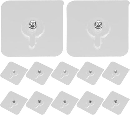 ya 26 10.21 baidi 12 PCS Picture Hangers Trace Screw Sticker Non Hooks Wall
