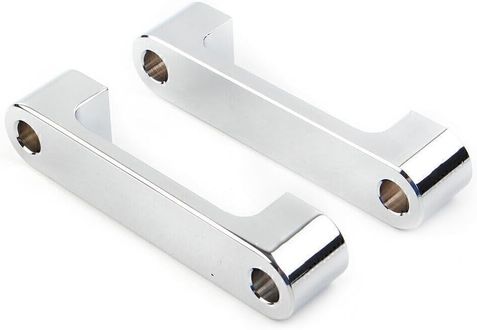 ya 4 8.10 Silver Wrap Front Fender Brackets Spacers 30 Inch Fit for Harley Touring 1996-2013