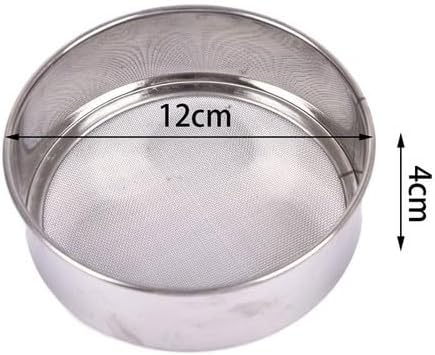 ya 14 9.20 baidi Kitchen Mesh Flour Sifter Round Stainless Steel Flour Sieve Strainer Sifters-wq-3
