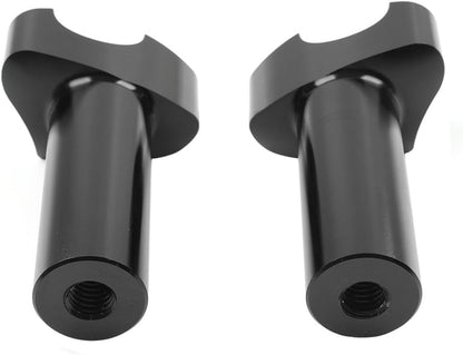 ya 15 10.19 zhengce 4 Straight Handlebar Risers for Harley 1 Bar Dyna Sportster Softail Black