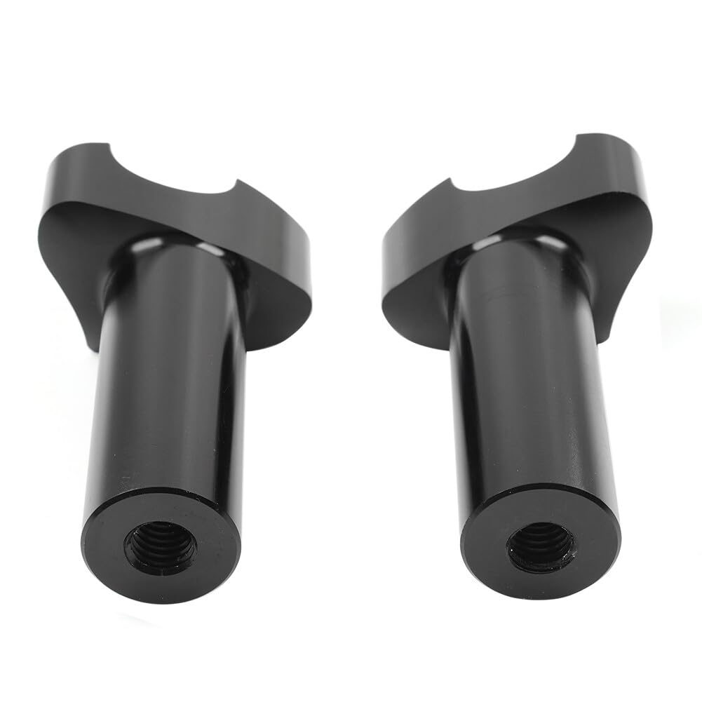 ya 4 8.8.2 4 Straight Handlebar Risers for Harley 1 Bar Dyna Sportster Softail Black